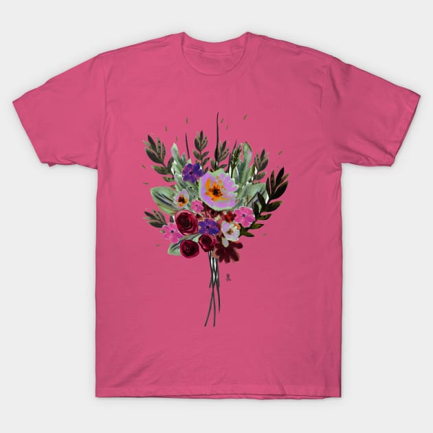 Bouquet of flowers -rose T-Shirt by CoteCreation